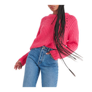 Rollas Captain Sweater - Pink Cordial