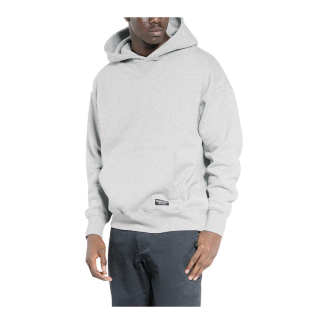Thrills Stencil Slouch Pull On Hood - Grey Marle