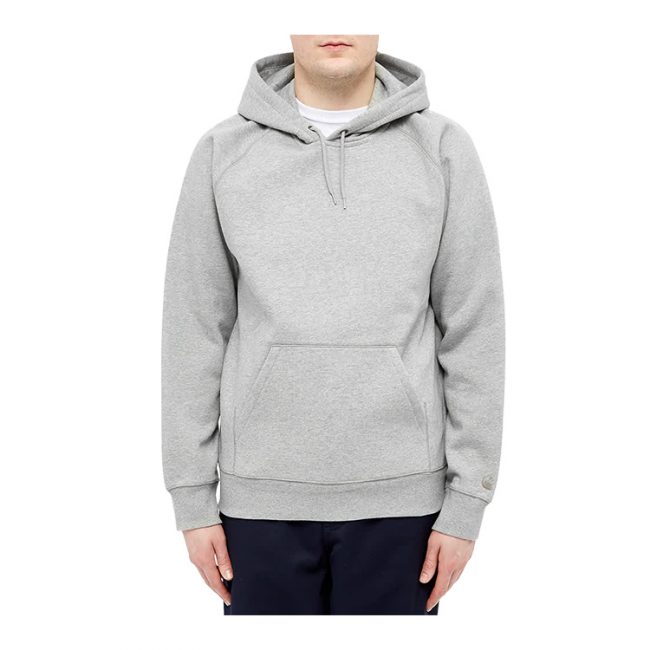 Carhartt Hooded Chase Sweat - Grey Heather / Gold