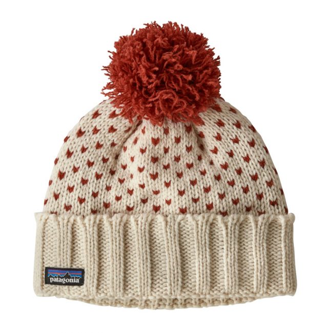 Snowbelle Beanie - Simple Dot Knit: Hot Ember