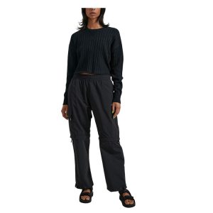 Downtown Organic Knit Crew - Black