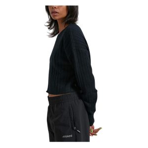 Downtown Organic Knit Crew - Black