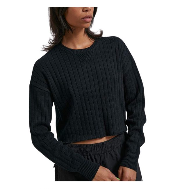 Downtown Organic Knit Crew - Black