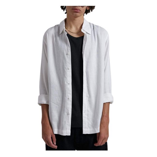 Everyday Hemp Long Sleeve Shirt  - White