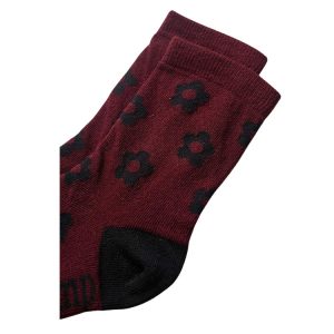 Mod Flower Hemp Socks One Pack - Wine
