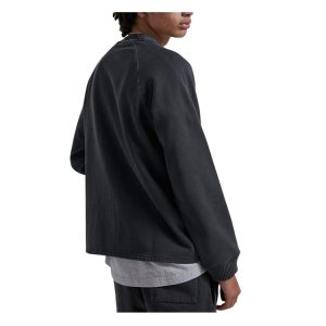 Society Unisex Raglan Crew Neck - Stone Black