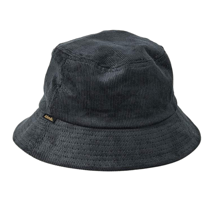 Hazel Hemp Corduroy Bucket Hat - Raven