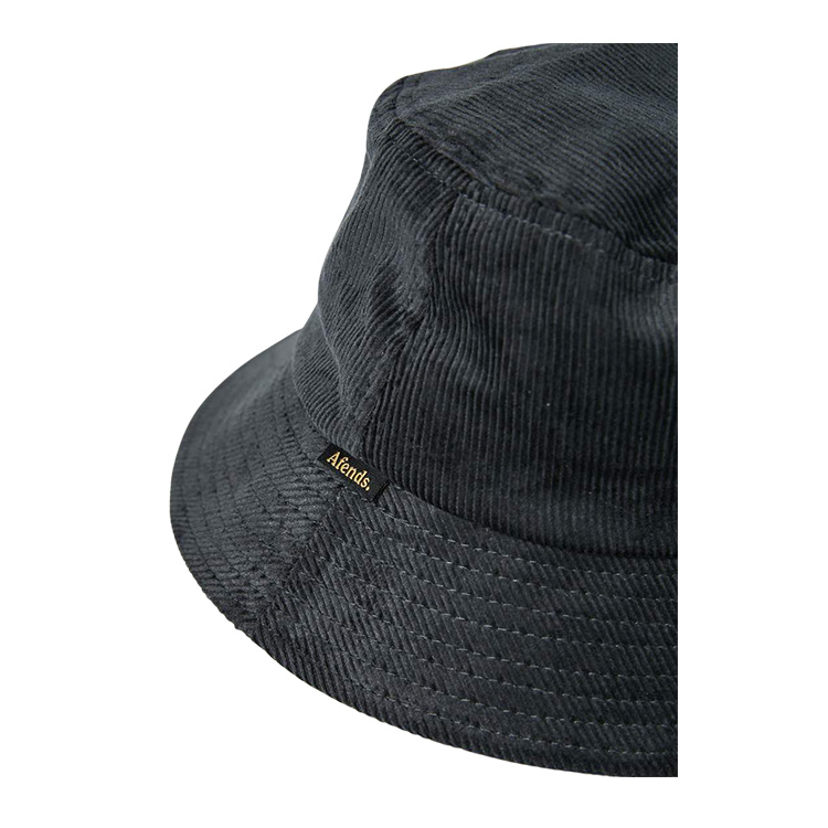 Hazel Hemp Corduroy Bucket Hat - Raven