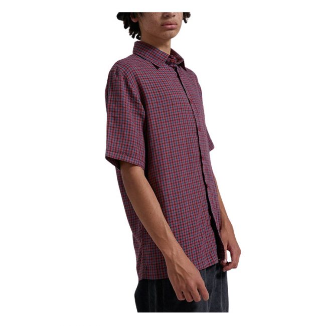 Highland Unisex Hemp Check Shirt - Red