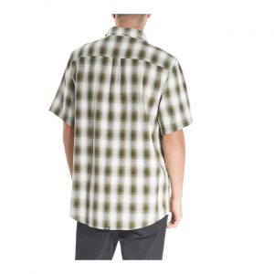 Angel Check Short Sleeve Shirt - Dark Olive