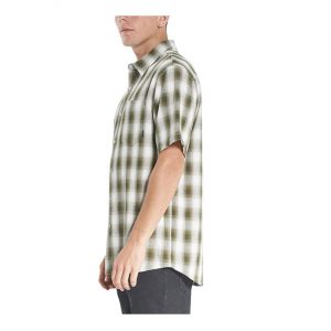 Angel Check Short Sleeve Shirt - Dark Olive