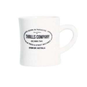 Thrills Eagle Ceramic Mug - White