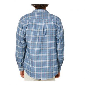 Genuine Oversized Flannel Shirt - Royal Blue