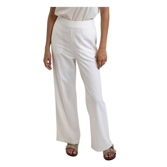 Classic Wide Leg Pant - White
