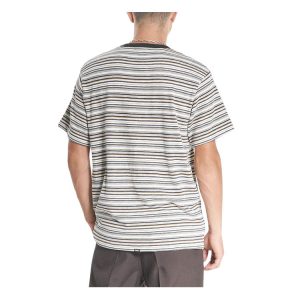 Indie Stripe Merch Fit Pocket Tee - Heritage White