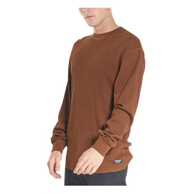 Mr Simple OPS Waffle Long Sleeve - Tobacco