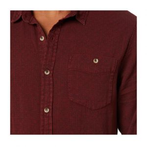 Men At Work Bedford Mandala Shirt - Burgundy