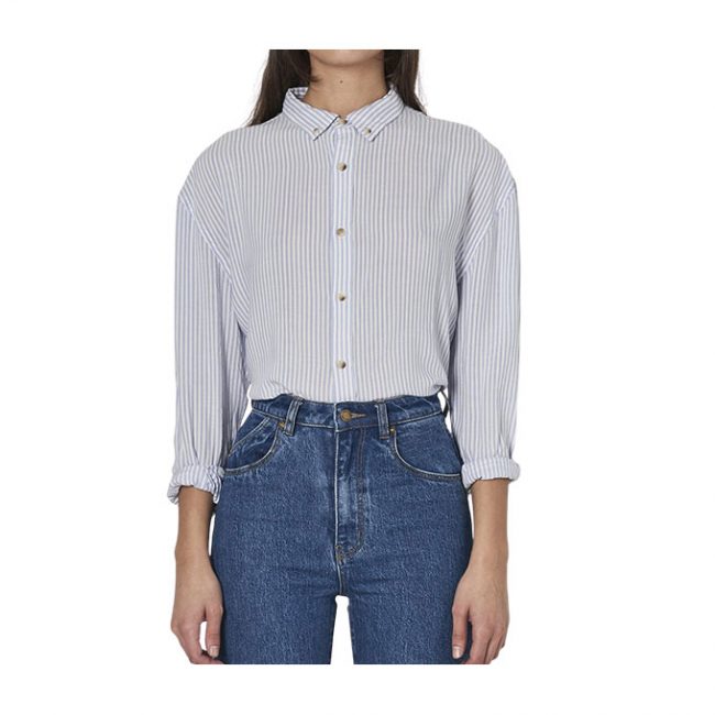 Slouch Sailor Stripe Shirt - Sailor Blue