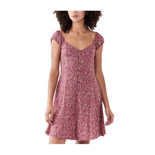 Rollas Erin Paris Floral Dress - Red