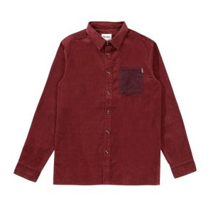 Corduroy LS Shirt - Mineral Red