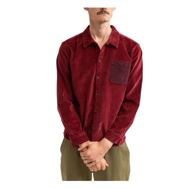 Corduroy LS Shirt - Mineral Red