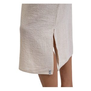 Serena Slip Midi Skirt - Natural