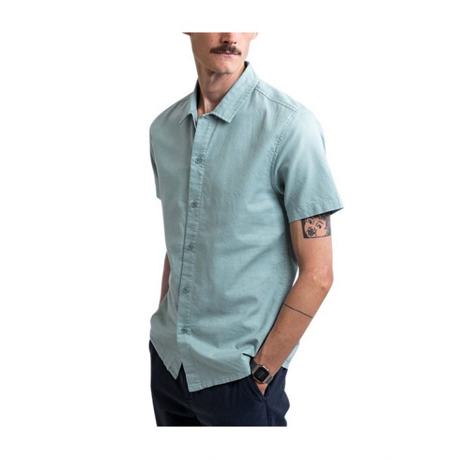 Classic Linen SS Shirt - Eucalyptus