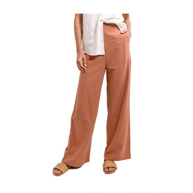 Classic Wide Leg Pant - Baked Clay