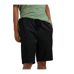 Afends Dendy Hemp Elastic Waist Short - Black