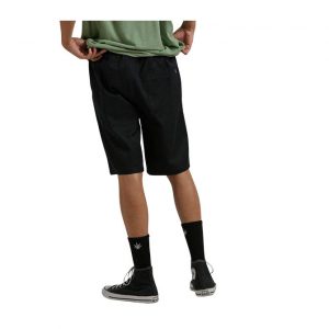 Afends Dendy Hemp Elastic Waist Short - Black