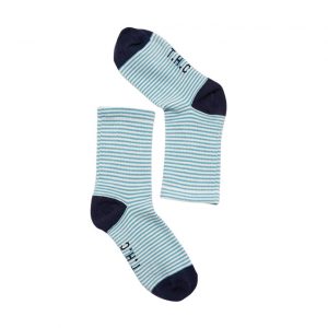 Saxe Hemp Stripe Socks - One Pack - Marine