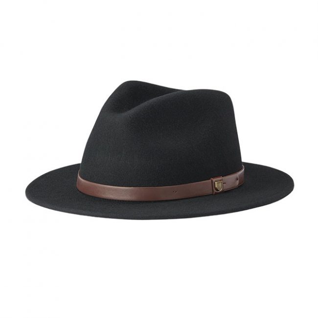 Brixton Messer Fedora - Black/Black