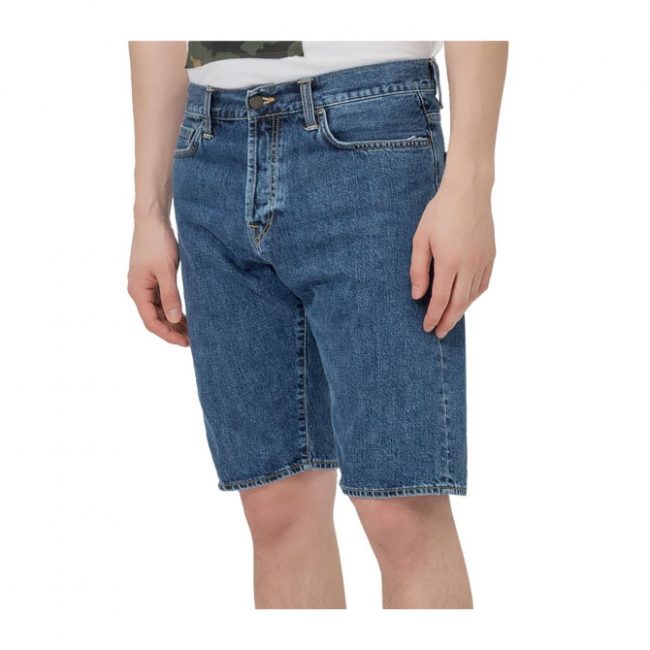 Ruck Single Knee Short - Blue Mid Worn Wash