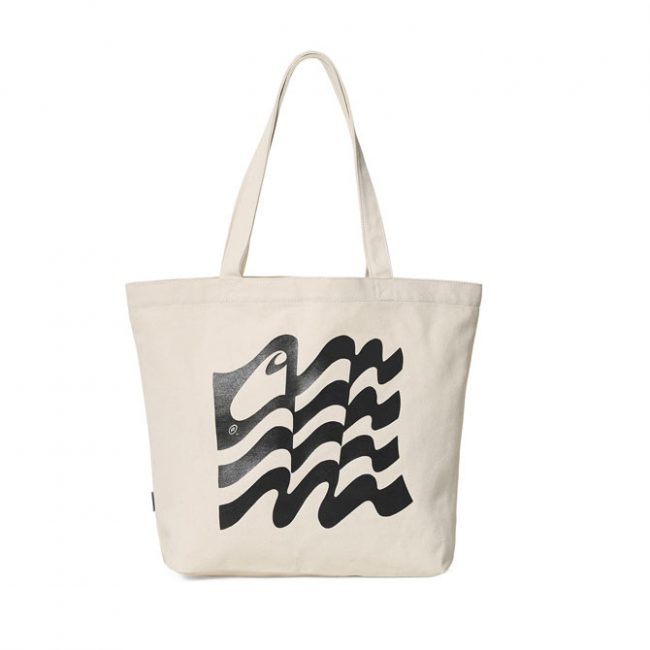 Wavy State Tote - Ecru / Black