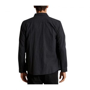 Mr Simple Soft Cotton LS Shirt - Black