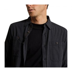 Mr Simple Soft Cotton LS Shirt - Black
