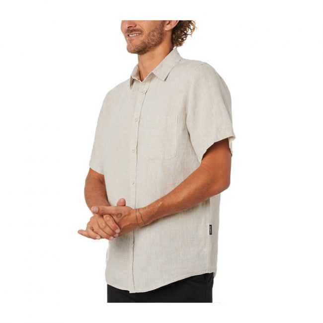 Mr Simple Linen SS Shirt - Natural