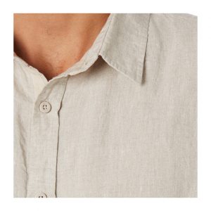 Mr Simple Linen SS Shirt - Natural