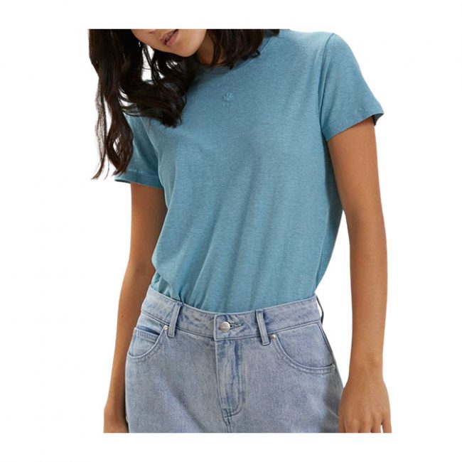Afends Azure Hemp Standard Fit T-shirt - Marine