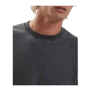 Cadet - Hemp Crew Neck Jumper - Stone Black