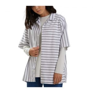 Ladera Unisex Cuban SS Shirt - White