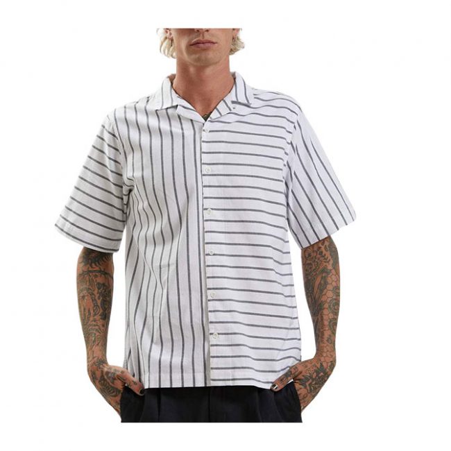 Ladera Unisex Cuban SS Shirt - White