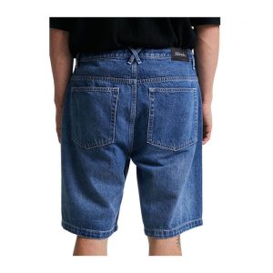 Lil C - Hemp Denim Baggy Shorts - Authentic Blue
