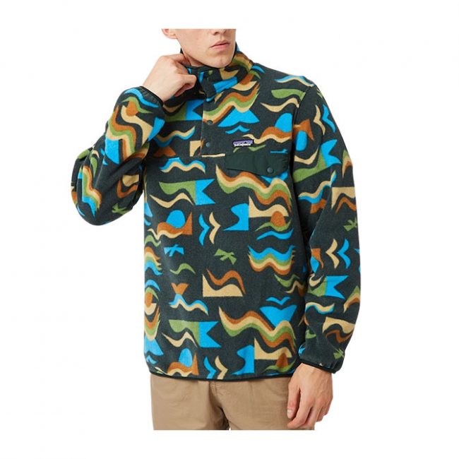 Patagonia Men's LW Synch Snap-T P/O - Artic Collage: Northern Green