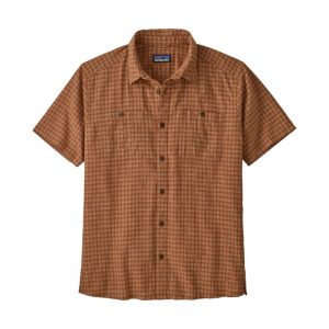 Patagonia Men's Back Step Shirt - Ikat Net: Henna Brown