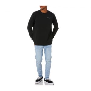 Patagonia Men's L/S P-6 Logo Responsibili-Tee - Black