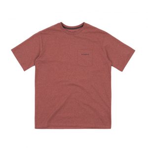 Patagonia Men's Line Logo Ridge Pocket Reposibili-Tee - Rosehip