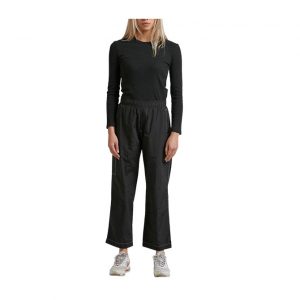 Afends Harvey Hemp Ribbed Long Sleeve Tee - Black