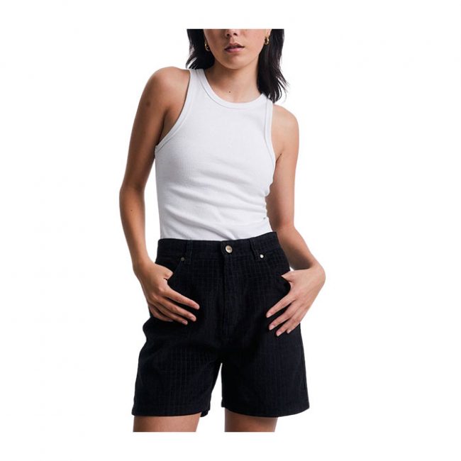 Lydia - Hemp Rib Singlet - Off White