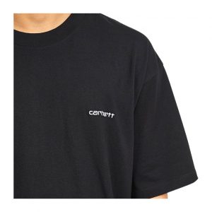 Carhartt S/S Script Embroidery T-Shirt - Black/White